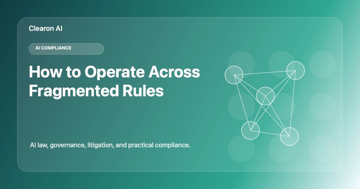 What Companies Should Do When AI Rules Are Fragmented Across States, Agencies, and Courts