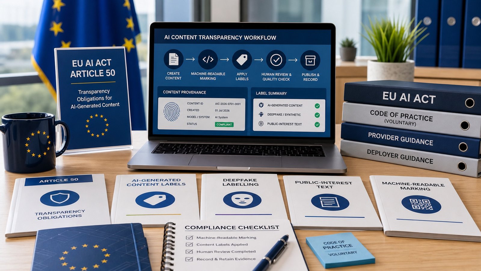 EU AI Act Transparency Code Turns AI-Generated Content Labels Into Compliance Work