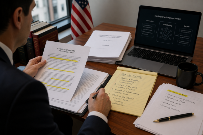DOJ Urges Court To Treat LLM Training as Fair Use in OpenAI Copyright Case